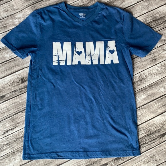 MaMa V beck Mossimo Distressed Heather Look T-Shirt Small - Picture 1 of 2